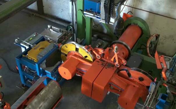 全自动钢丝收卷捆扎一体机---卧式